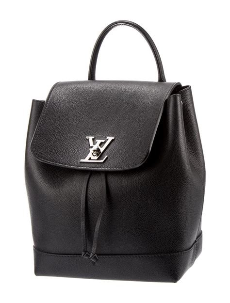 louis vuitton black lockme backpack|louis vuitton black monogram backpack.